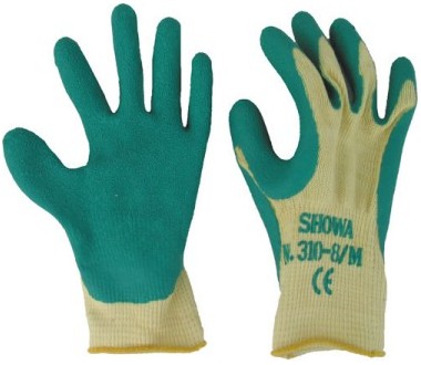 Sticky Green Climbing Gloves